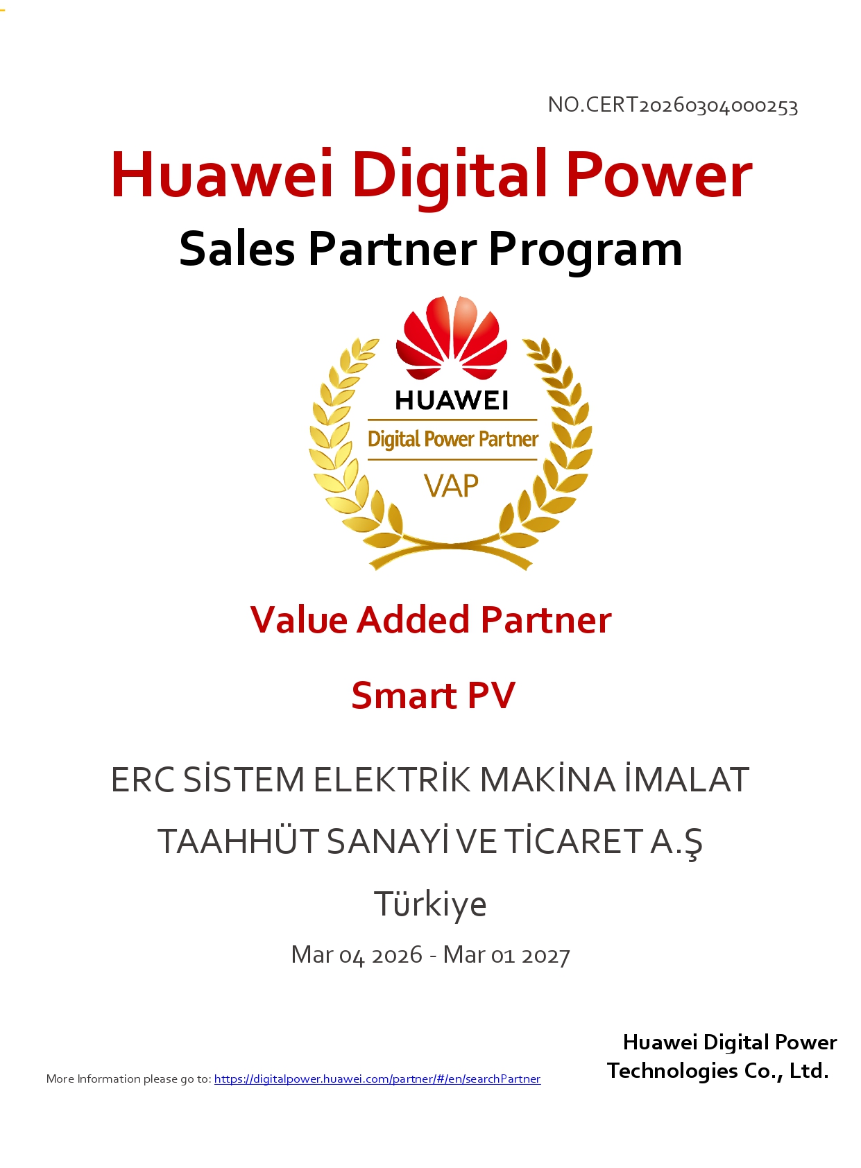 Huawei Value Added Partner